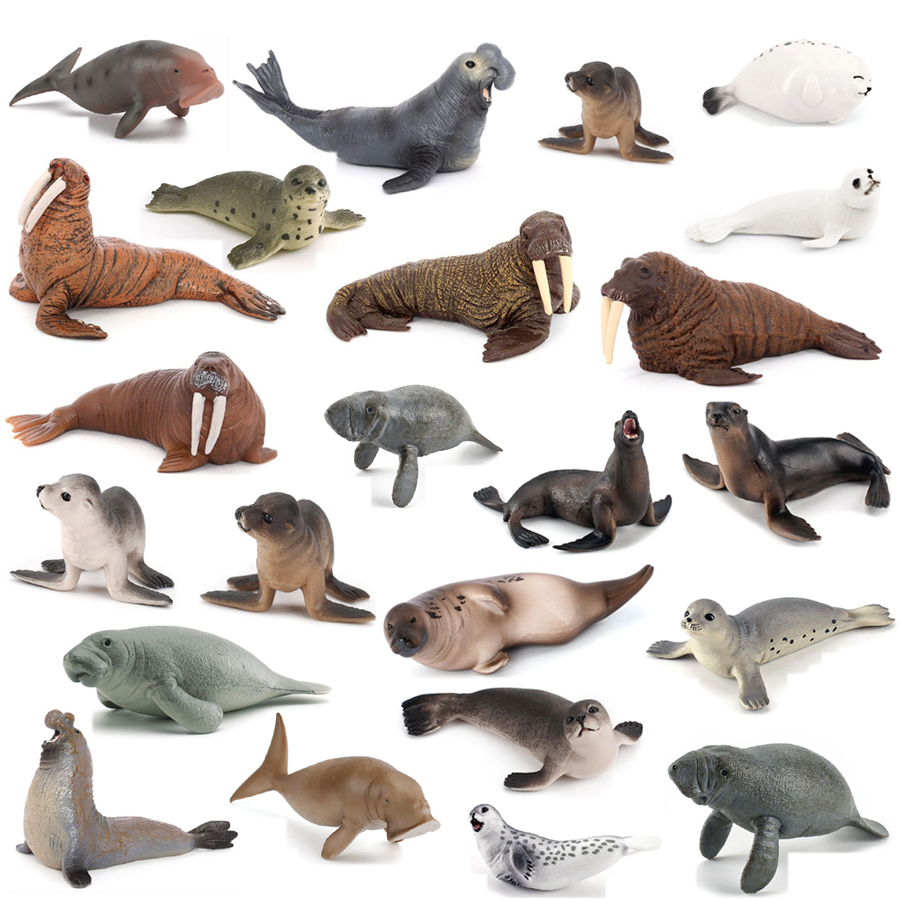 Kids Toys Under 1 Year - Realistic Dugong Manatee Walrus Sea Lion
