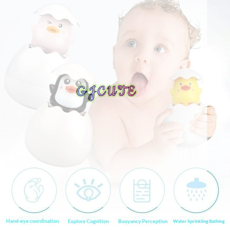 Kids Toys Play Egg - Shell Sprinkler Bath Toy Cute Animal