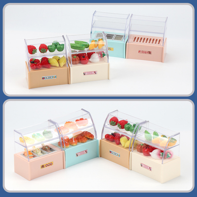 Kids Toys Stores - 1/12 Dollhouse Mini Supermarket Convenience Store
