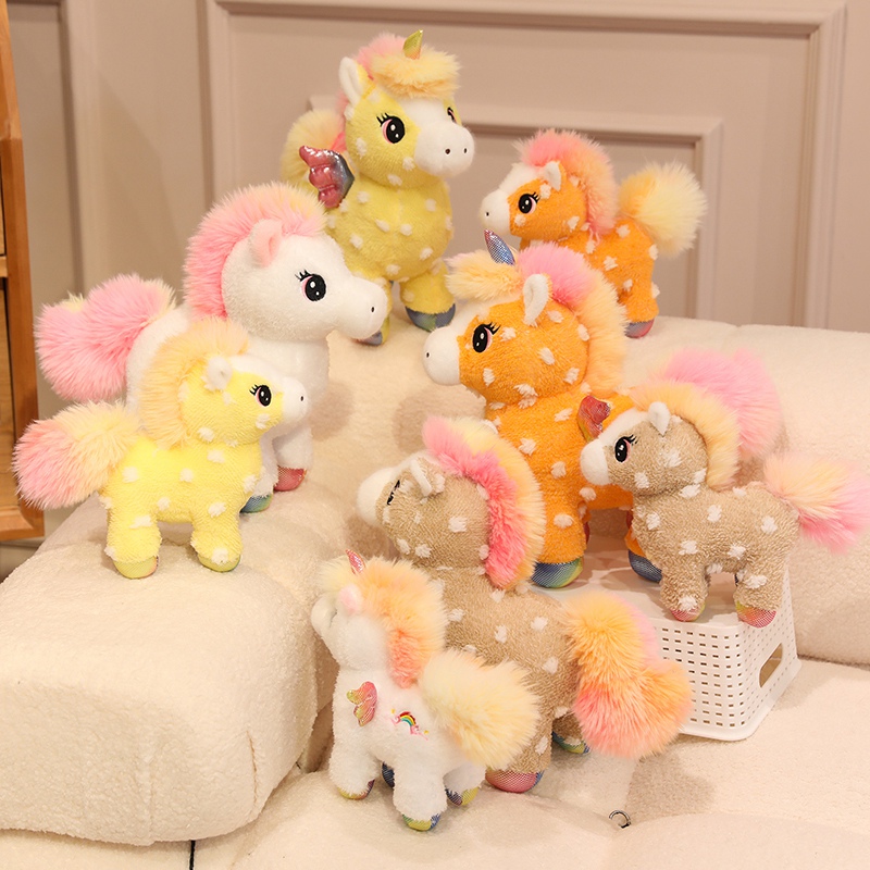 Unicorn Stuffed Toy - 25/30CM Sunshine and Rainbow Horse Plush