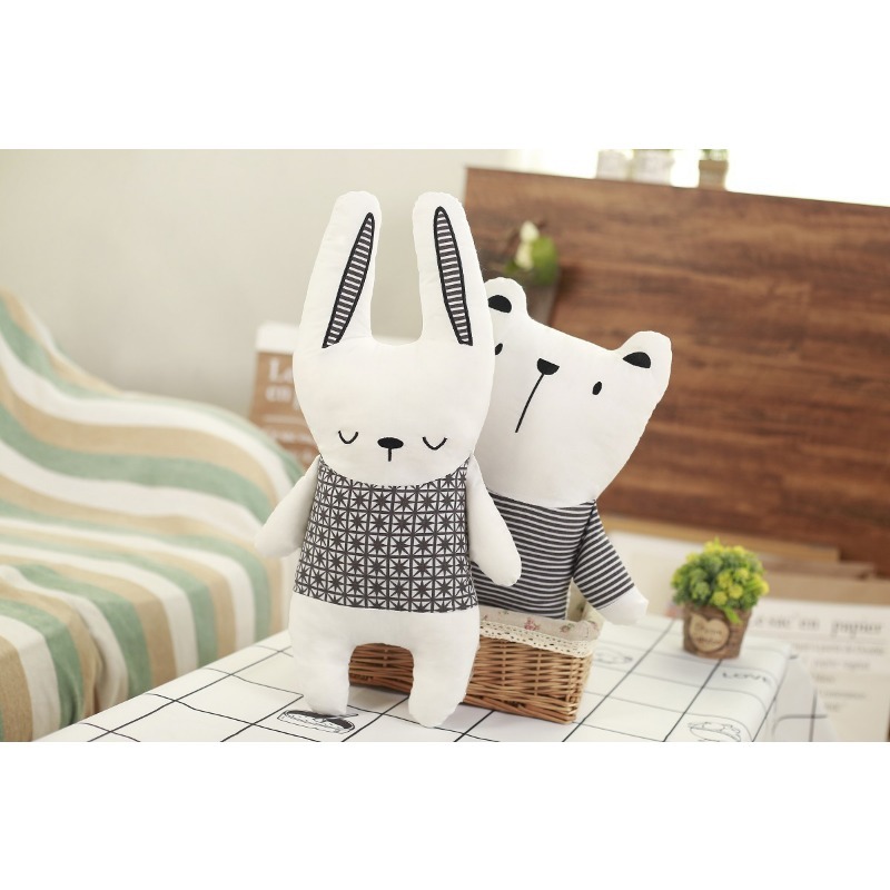 Unicorn Stuffed Toy - Cotton Stuffed Doll Rabbit Bear Unicorn