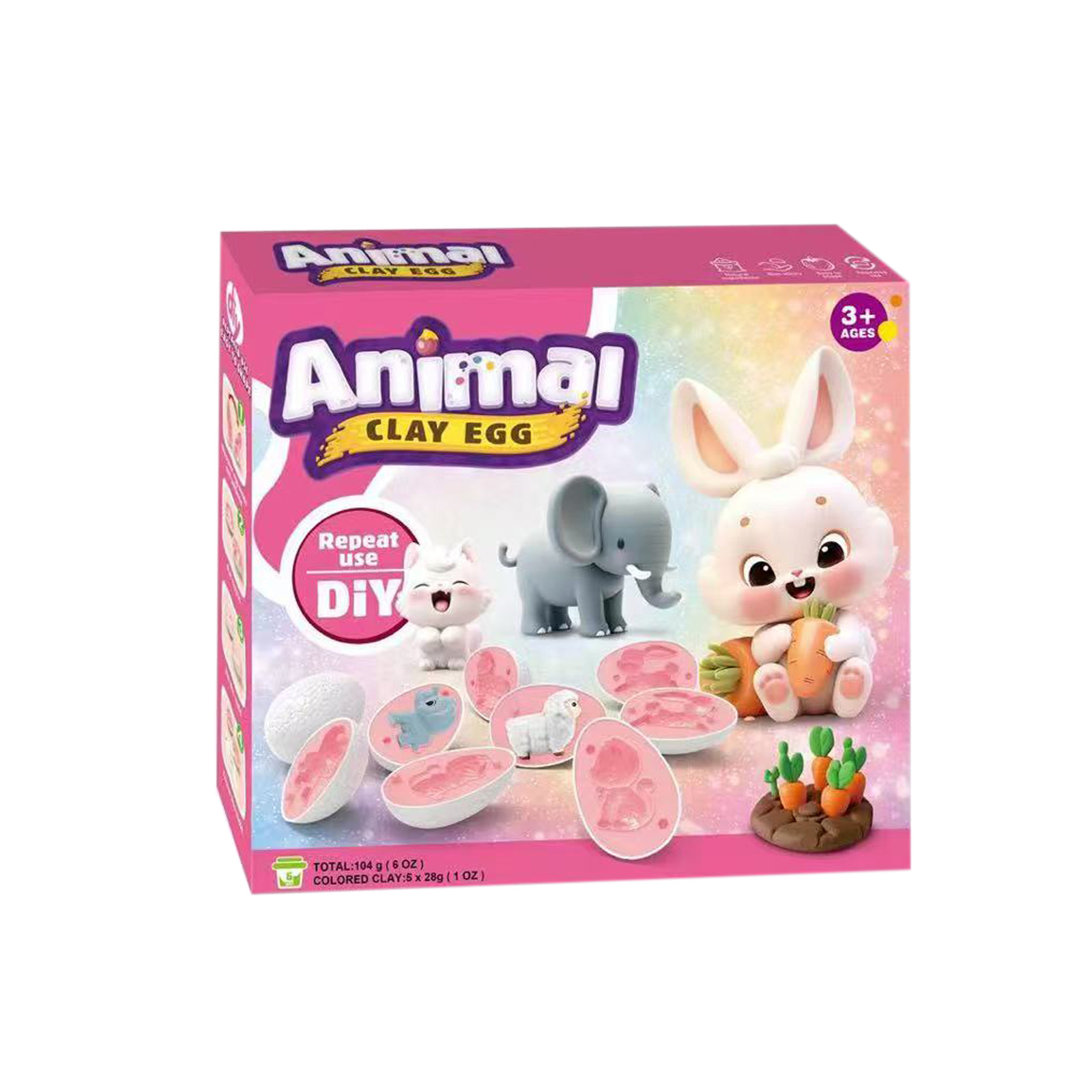 Animal Color Clay Egg Set - Ki - đánh giá và giá Kids Toys Play Egg