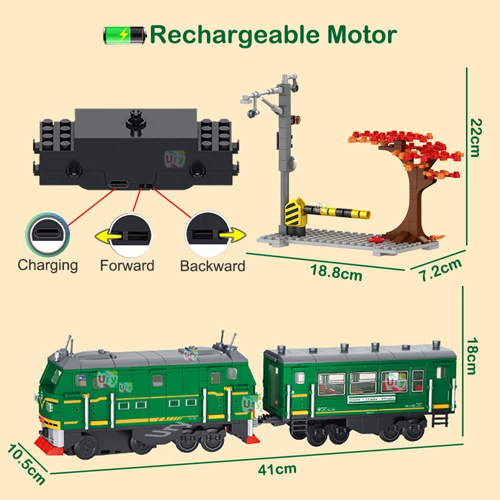 Technical Retro Green Steam Tr - đánh giá và giá Kids Toys Lego