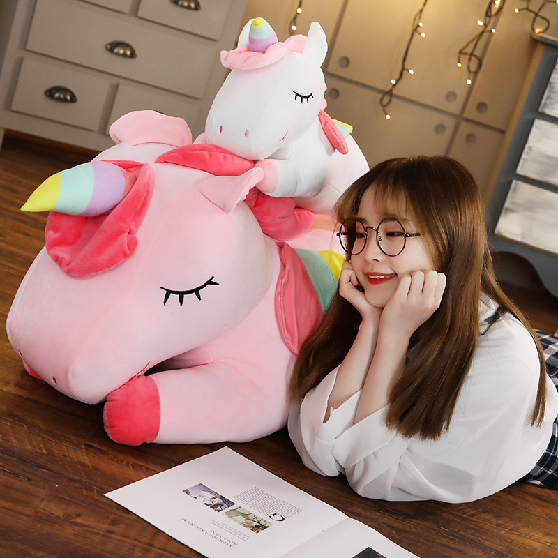 25-100CM Kawaii Giant Unicorn  - đánh giá và giá Unicorn Stuffed Toy