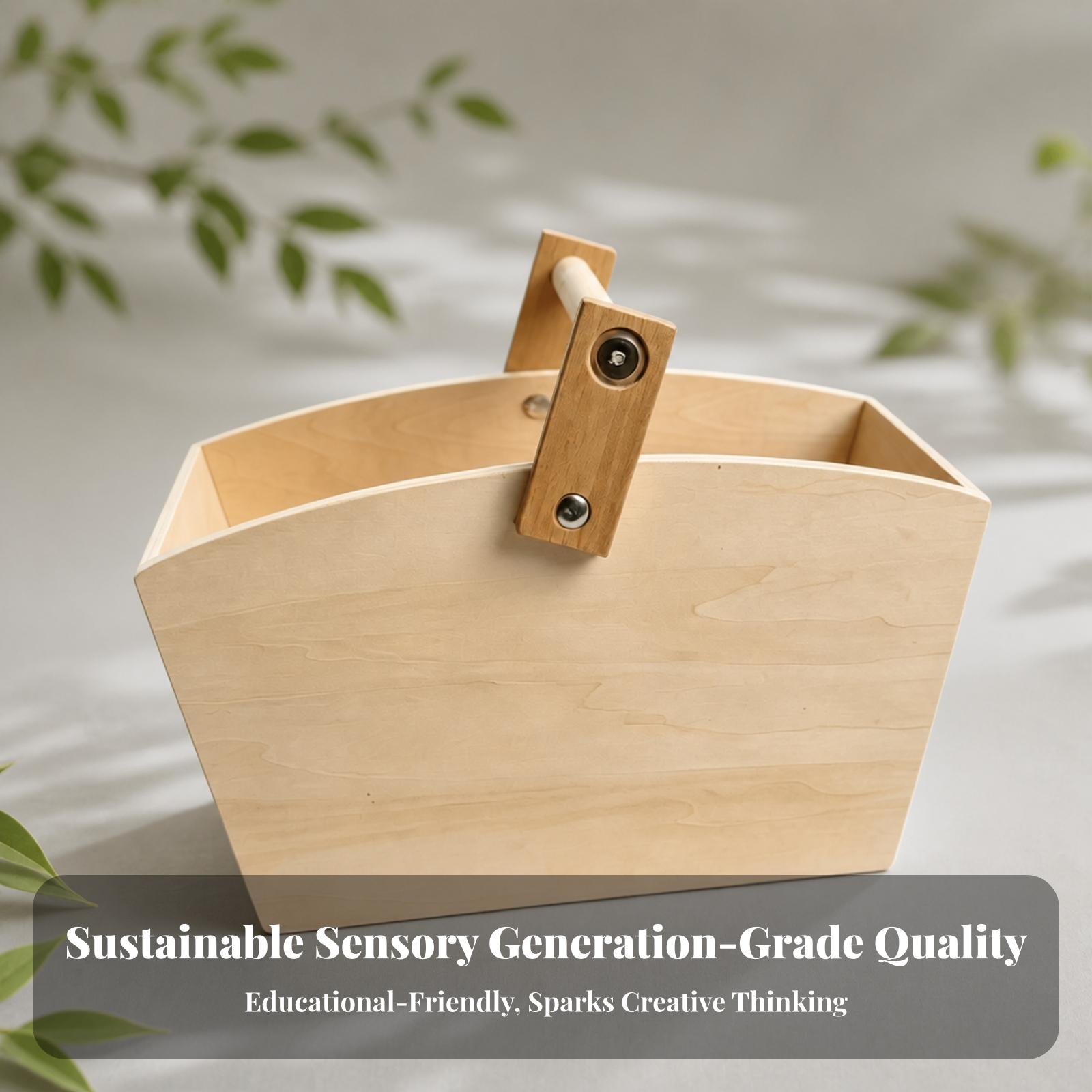 Wooden Children Play Basket wi - đánh giá và giá Kids Toys Stores