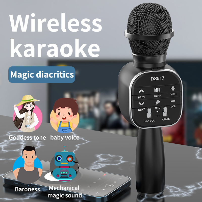 DS813 Không Dây Micro Hát Kara - đánh giá và giá Kids Microphone Karaoke
