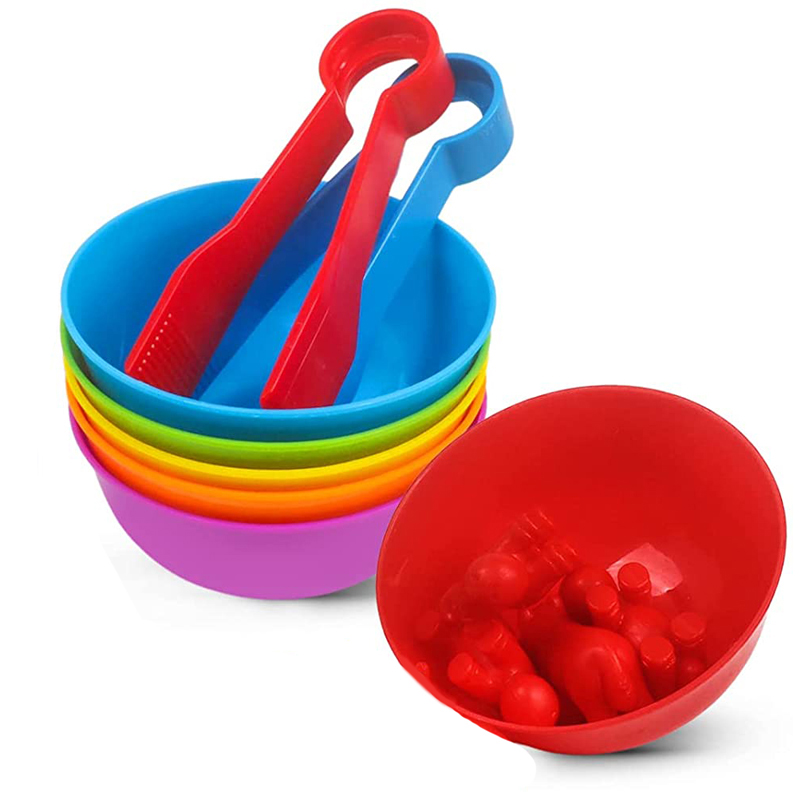 6 Plastic Bowls with 2 Tweezer - đánh giá và giá Kids Toys 2 Year Old