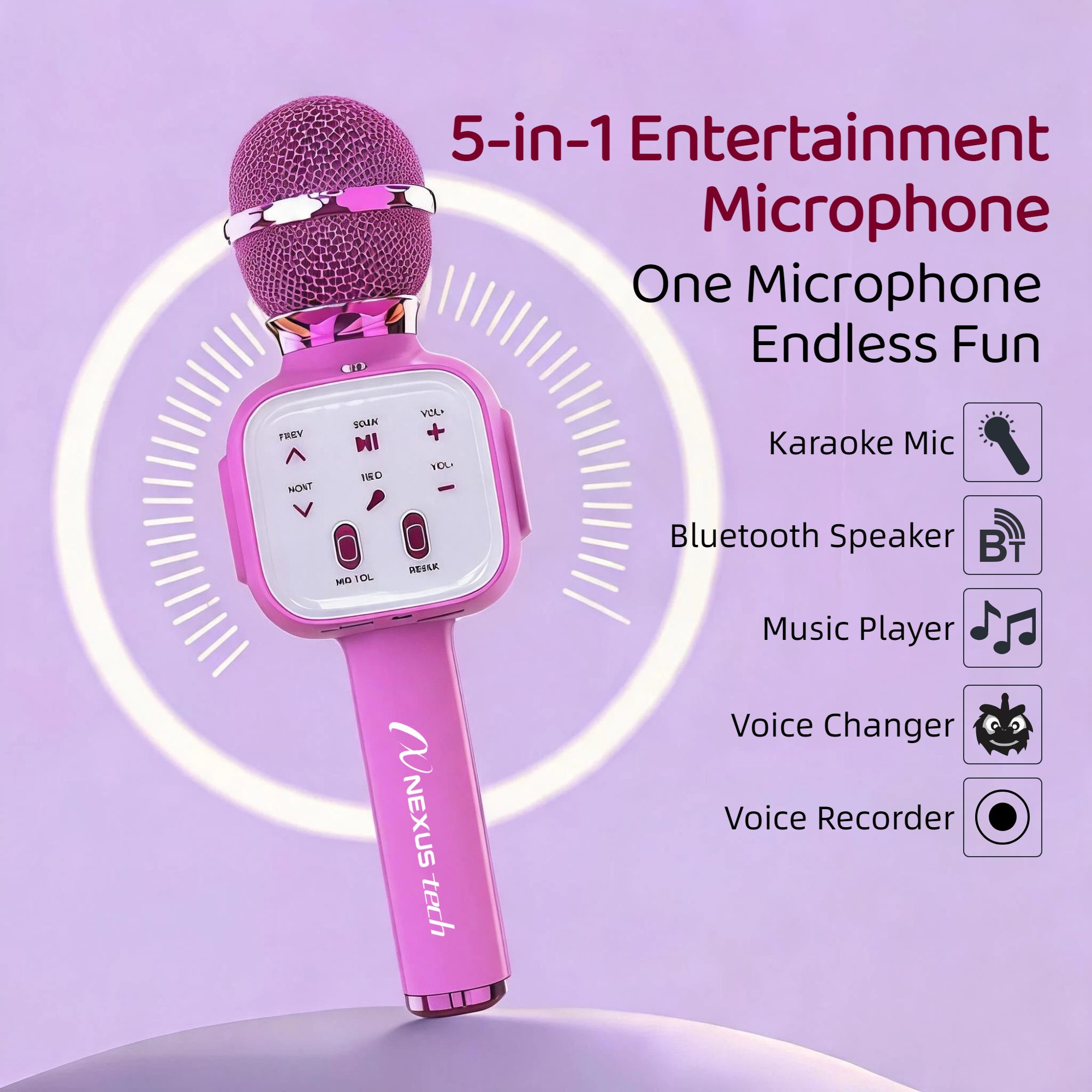 Wireless Bluetooth 5.2 Karaoke - đánh giá và giá Kids Microphone Karaoke