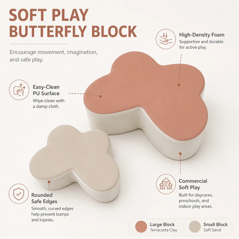 Soft Play Butterfly Shape Bloc - đánh giá và giá Kids Toys Rental