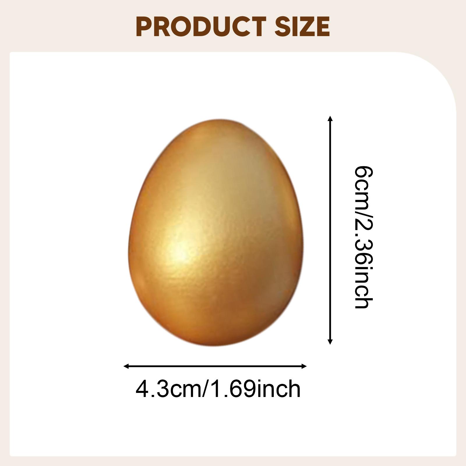 10Pcs Golden Easter Craft Eggs - đánh giá và giá Kids Toys Play Egg