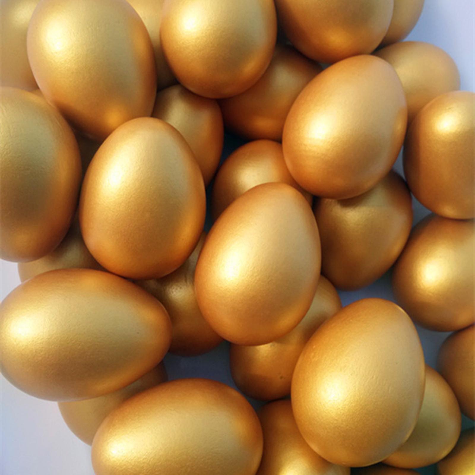10Pcs Golden Easter Craft Eggs - đánh giá và giá Kids Toys Play Egg