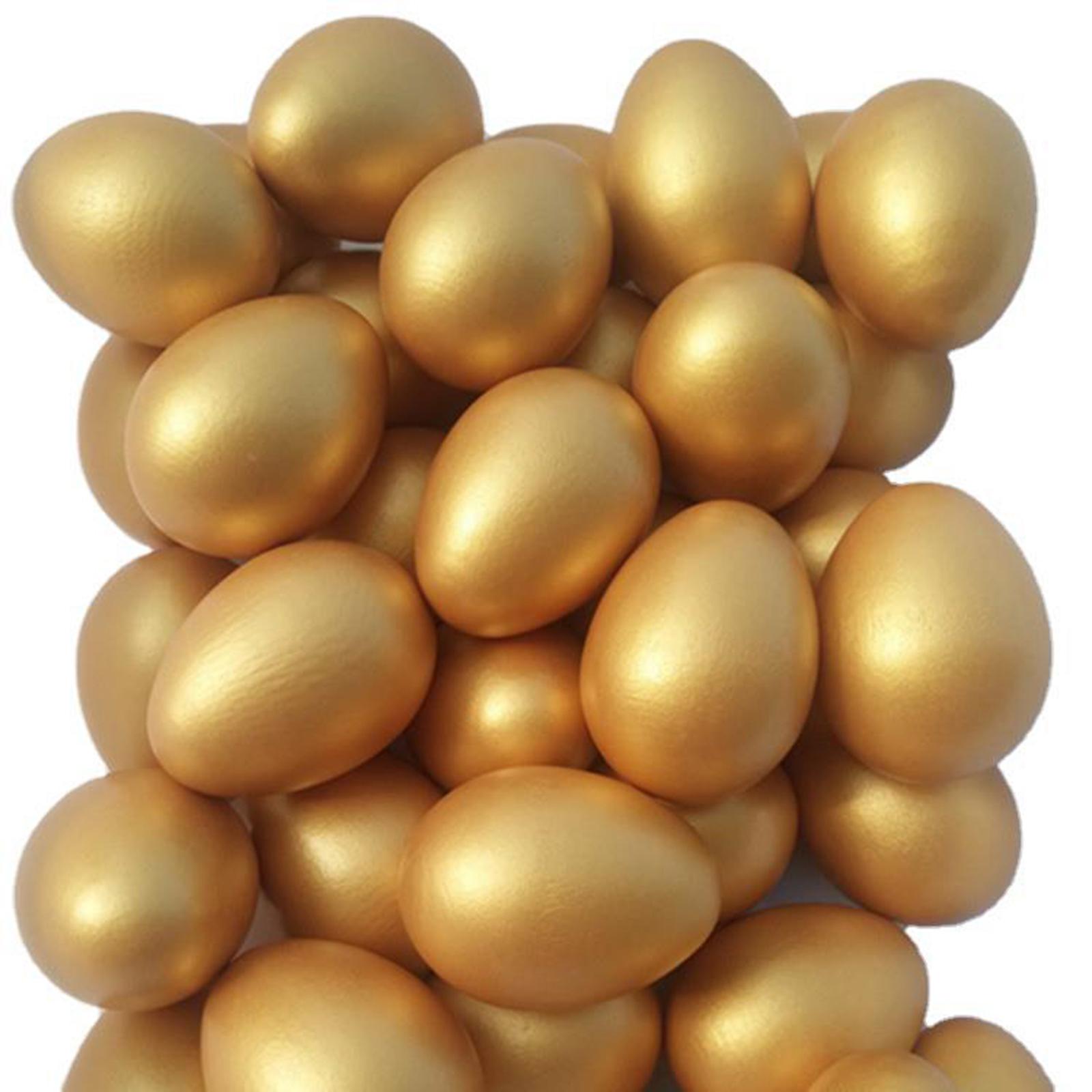 10Pcs Golden Easter Craft Eggs - đánh giá và giá Kids Toys Play Egg