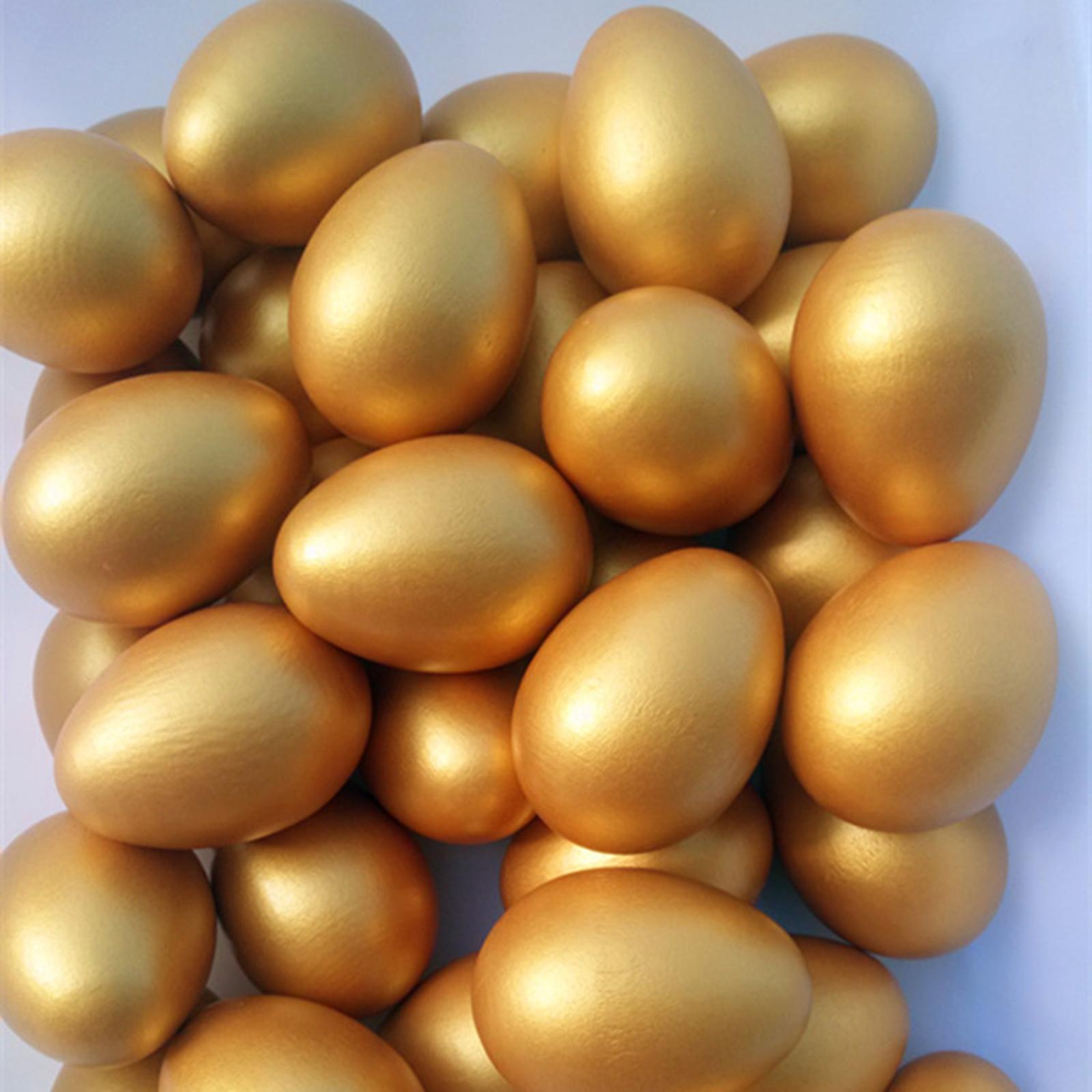10Pcs Golden Easter Craft Eggs - đánh giá và giá Kids Toys Play Egg
