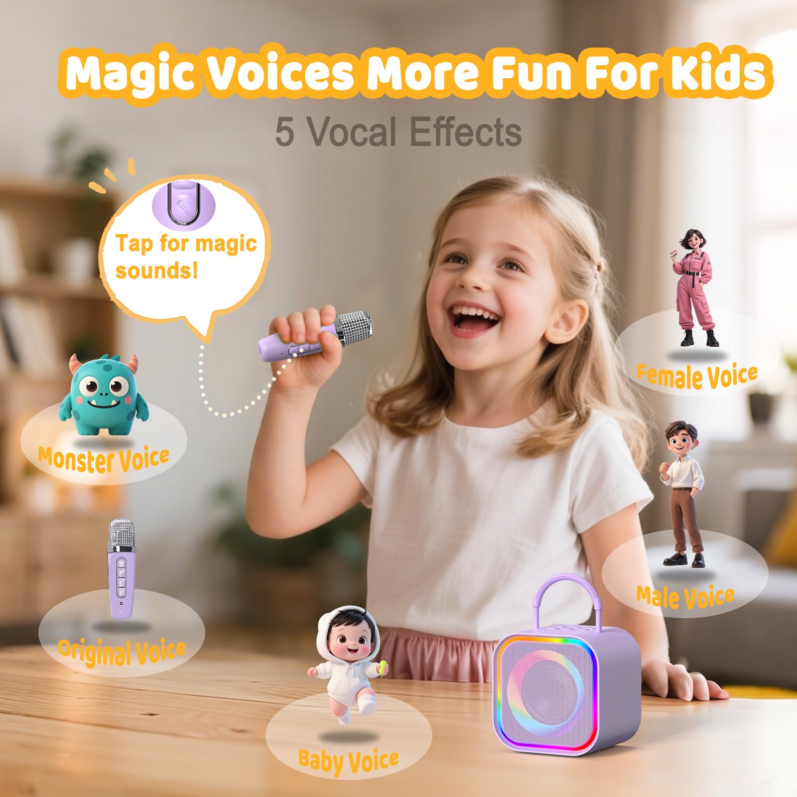 Haomuren Mini Karaoke Machine  - đánh giá và giá Kids Microphone Karaoke